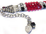 Crystal Chokers CLASP Heart
